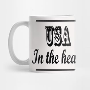 USA in the heart Mug